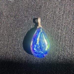 Sterling Silver Pendant - Blue/Green