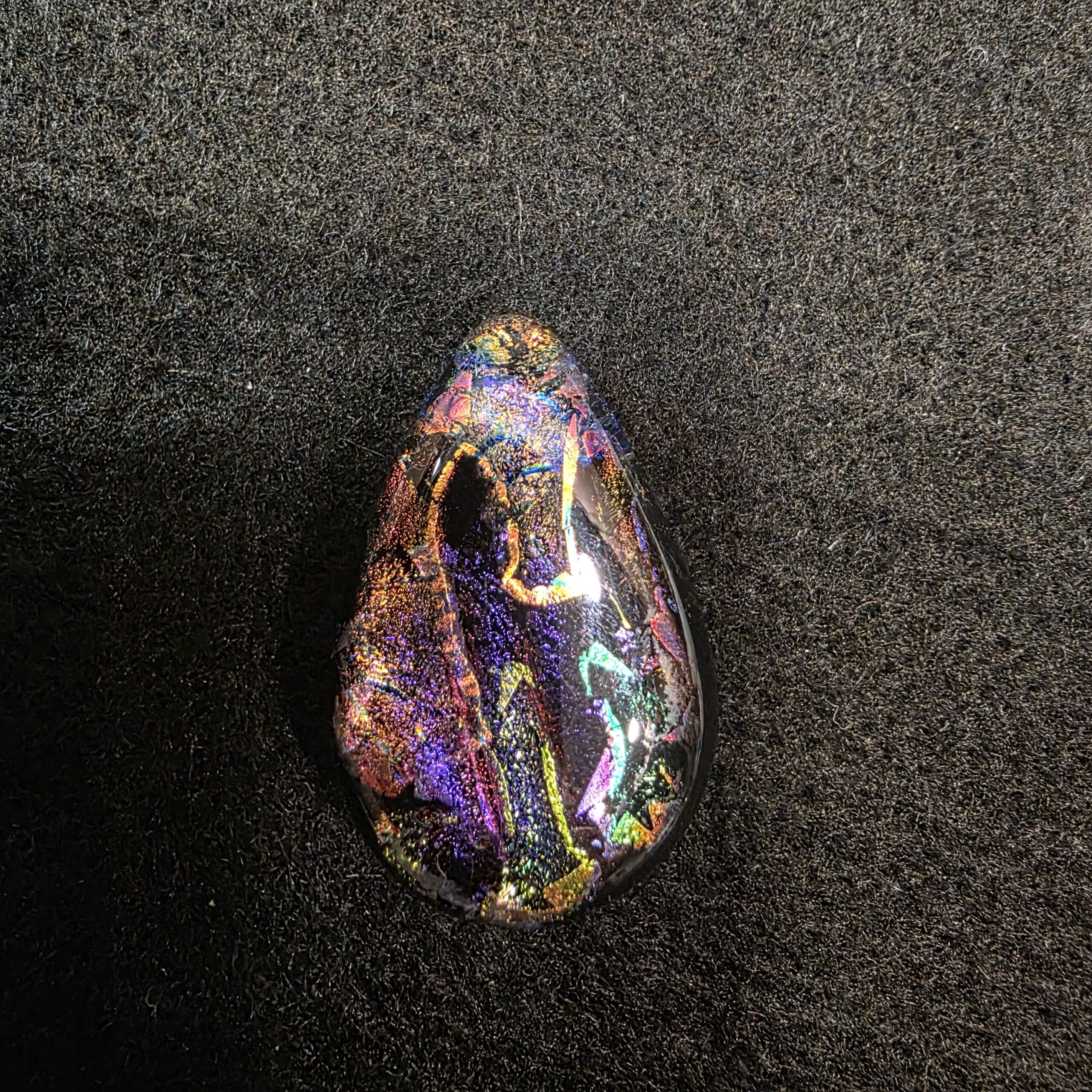 Multi-color Drop Dichroic Cabochon - Image 3