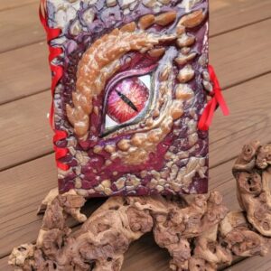 Resin Dragon Agenda/Notebook - Red/Gold